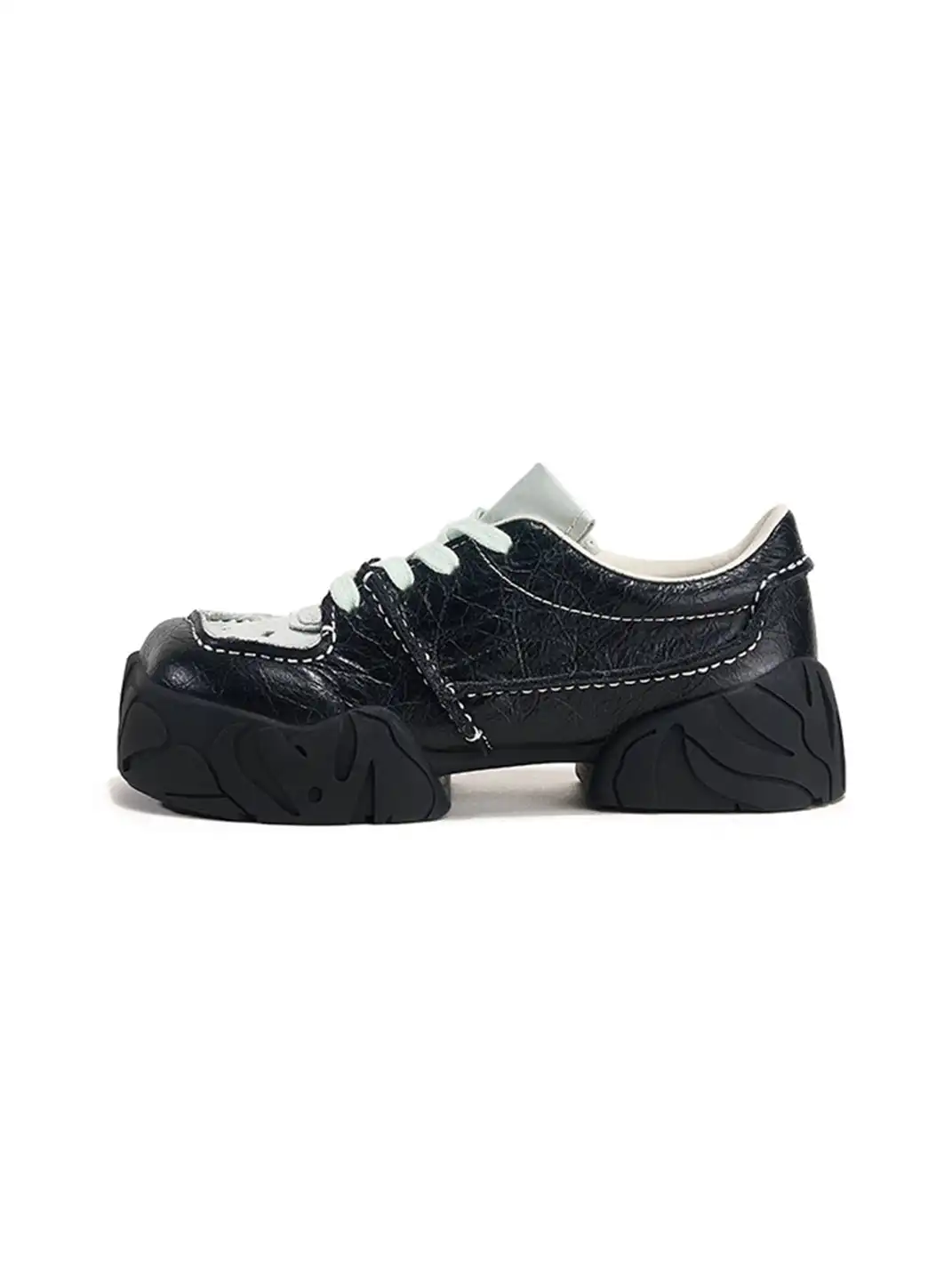 XMZY | Retro Square Toe Platform Sneakers