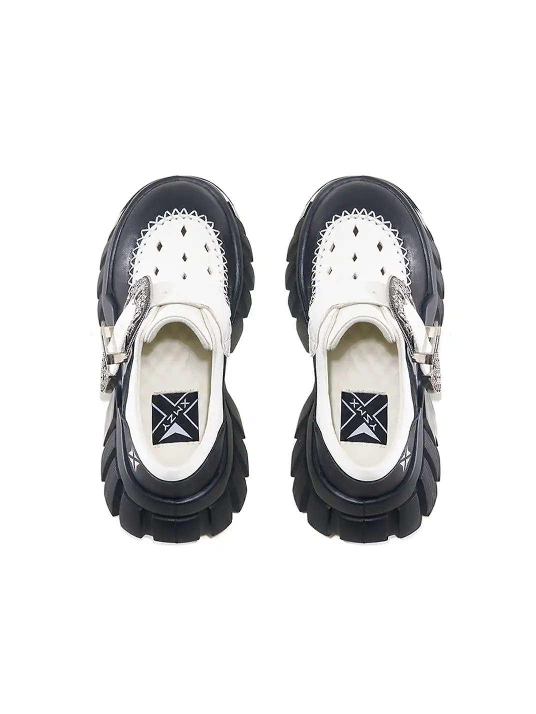 XMZY | Buckle Strap Platform Loafers