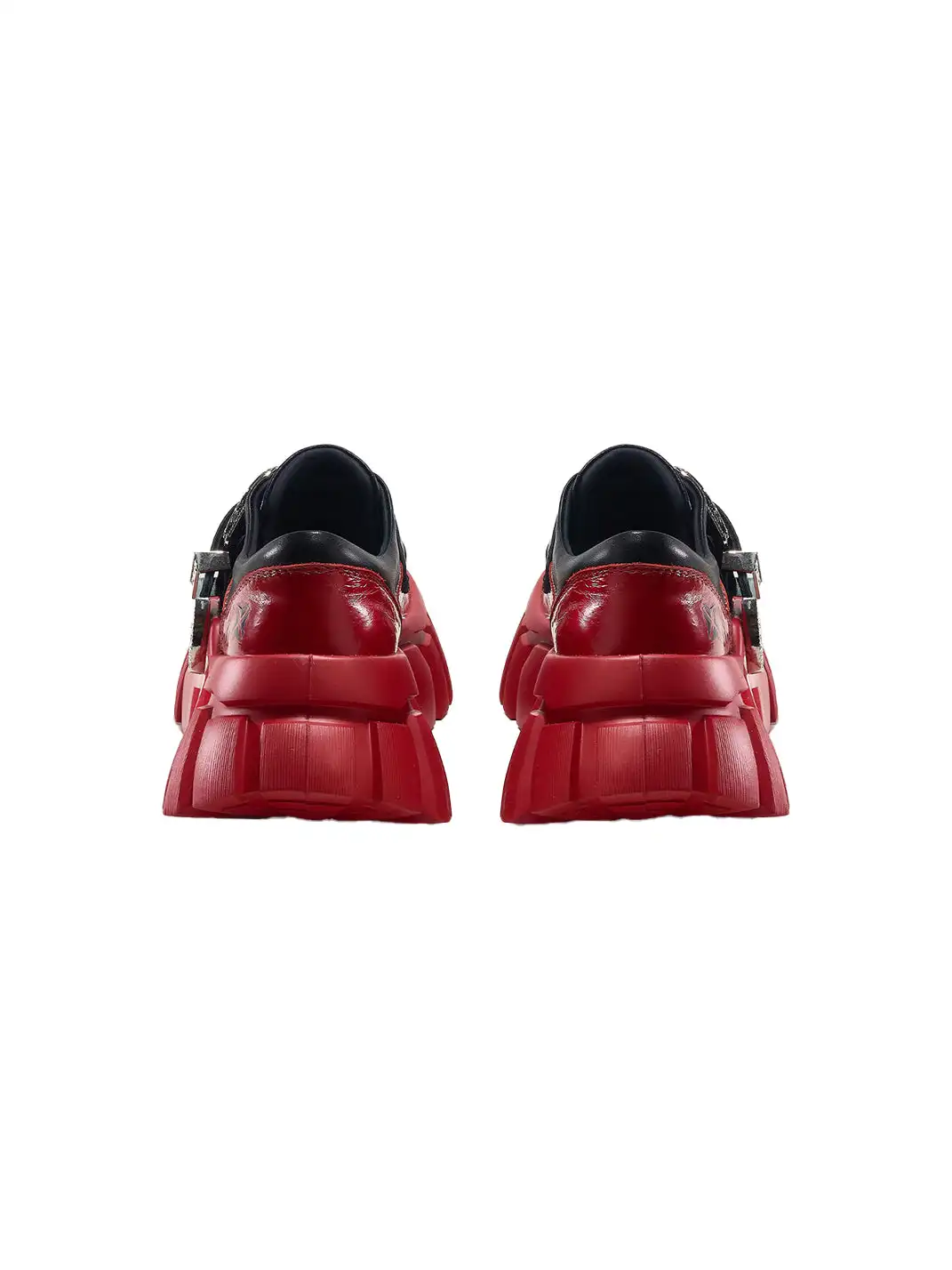 XMZY | Buckle Strap Platform Loafers