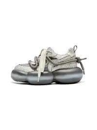 XMZY | Cracked Texture Chunky Bubble Sole Sneakers