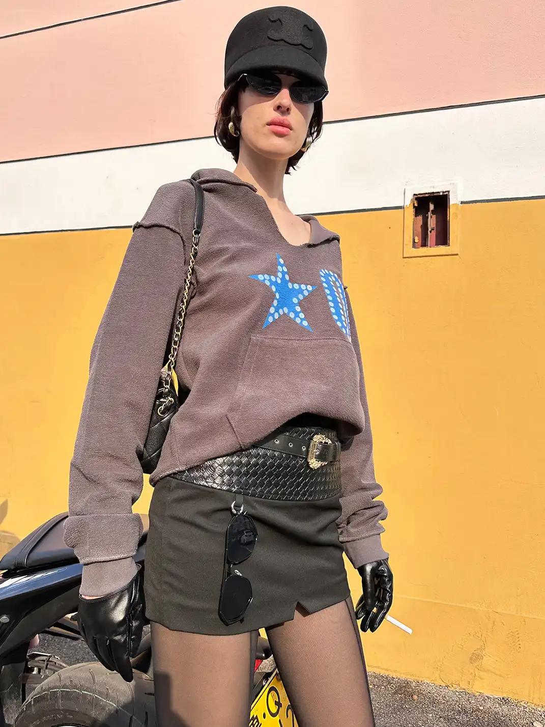XaLWORCLO | Size 0 Leopard Print Hooded Sweatshirt