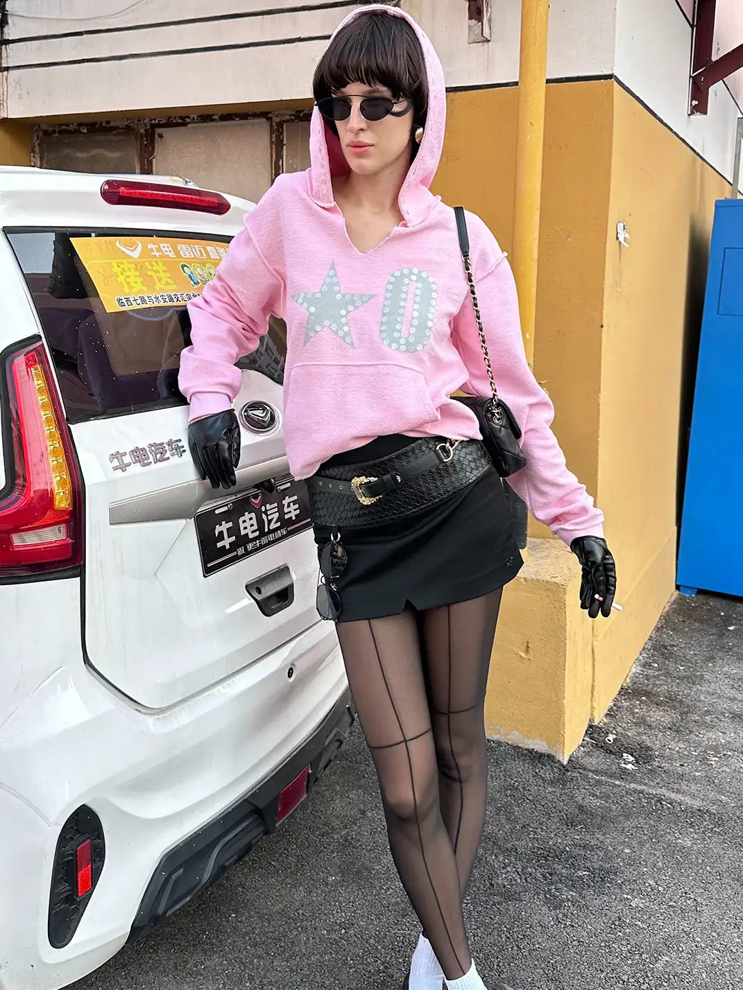 XaLWORCLO | Size 0 Leopard Print Hooded Sweatshirt