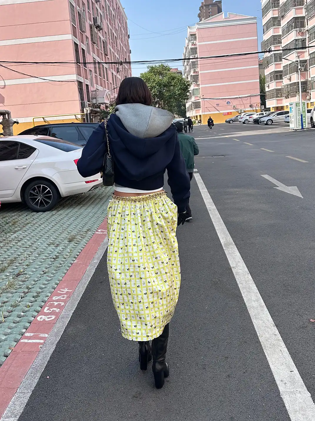 XaLWORCLO | Plaid Print Midi Skirt