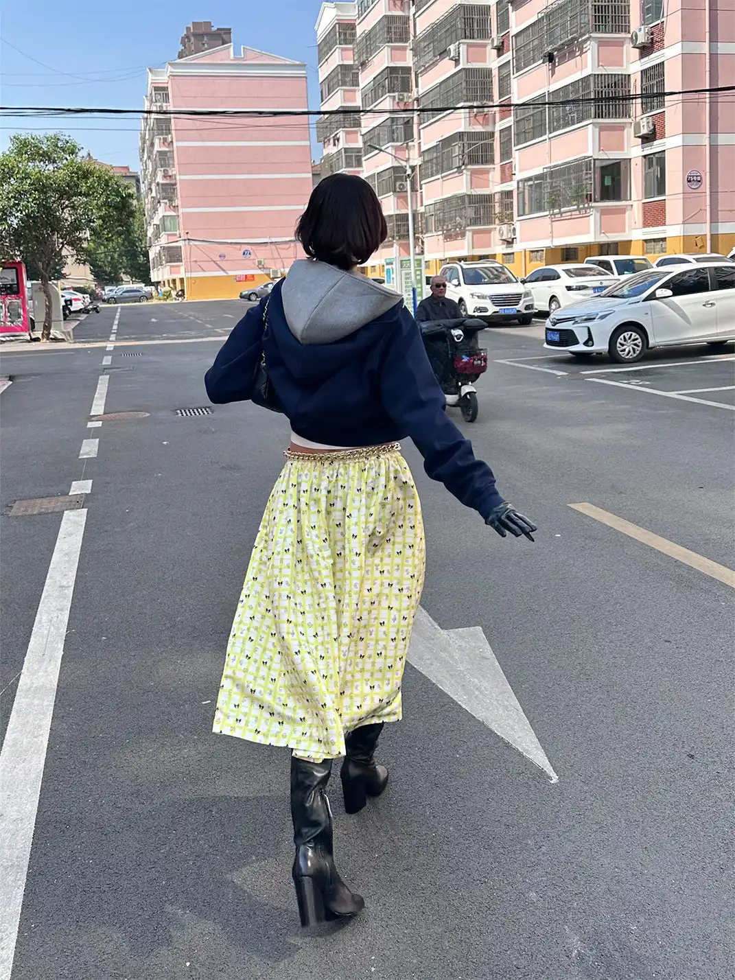 XaLWORCLO | Plaid Print Midi Skirt