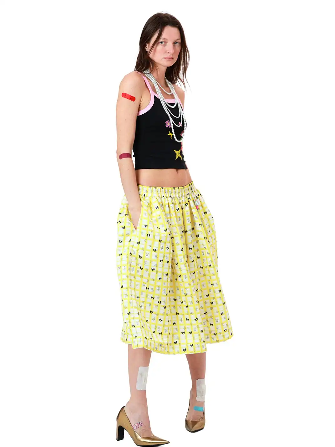 XaLWORCLO | Plaid Print Midi Skirt