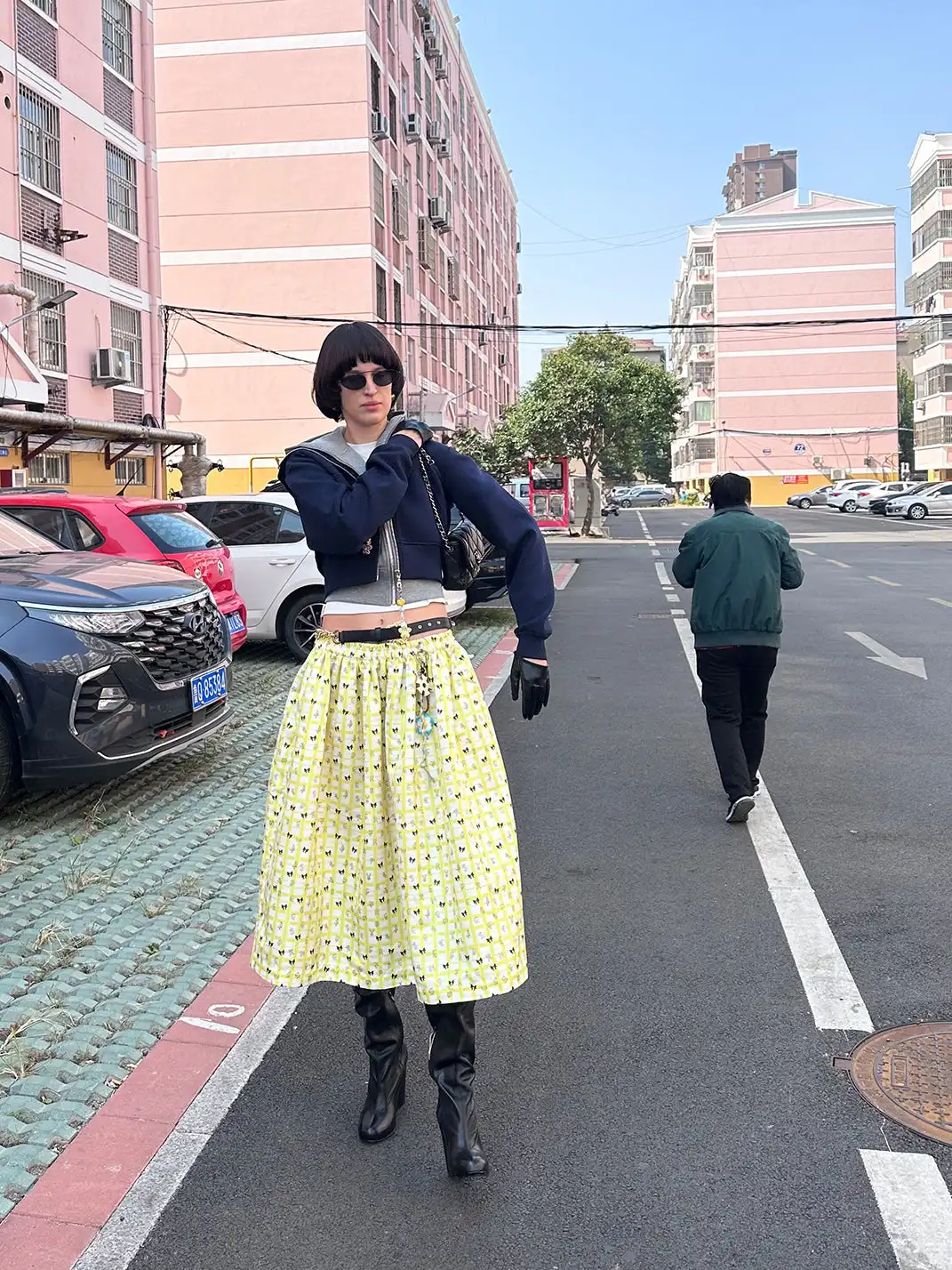 XaLWORCLO | Plaid Print Midi Skirt