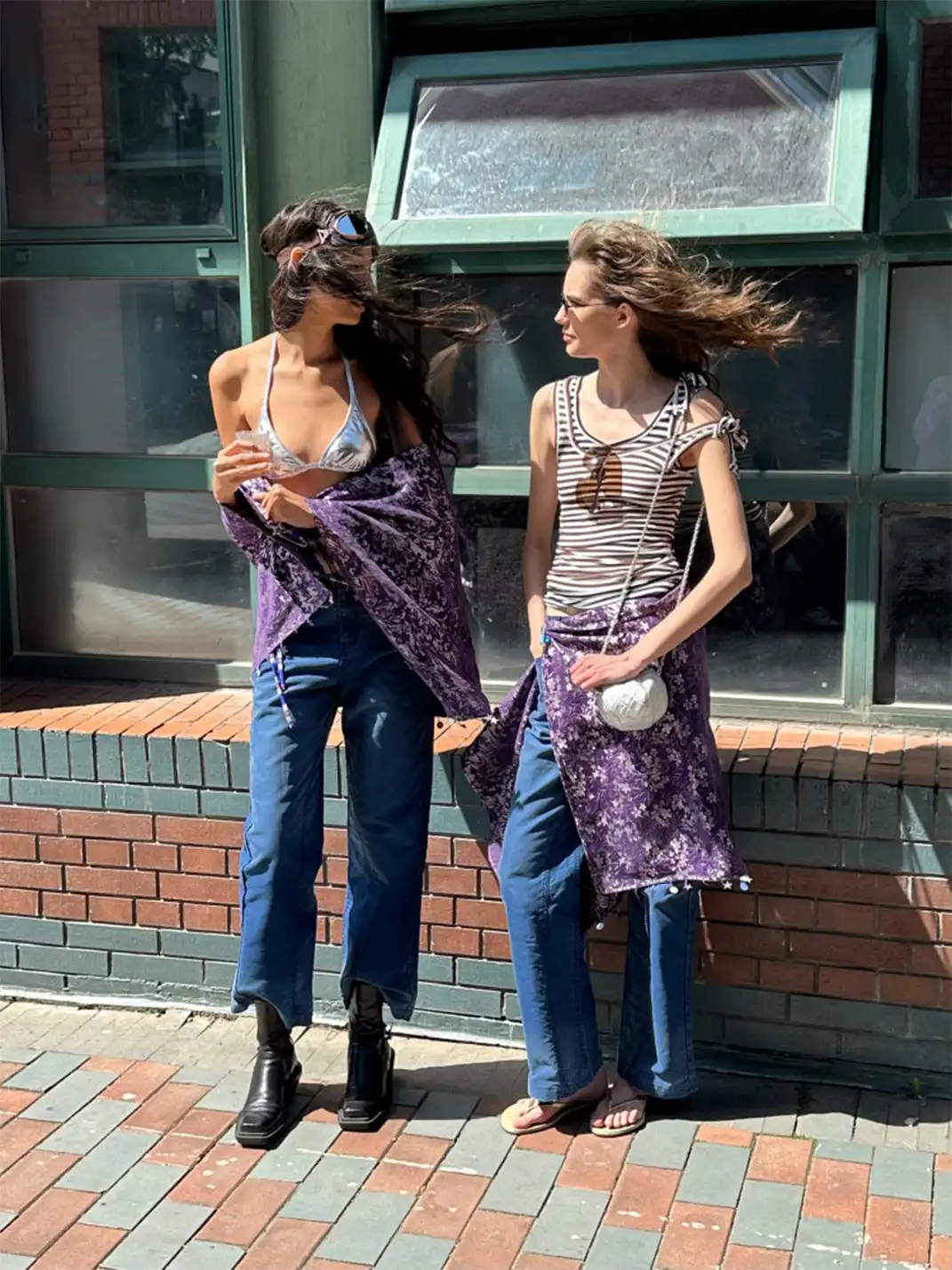 XaLWORCLO | Handmade Sequin Apron Shawl Multi-Functional Bandeau