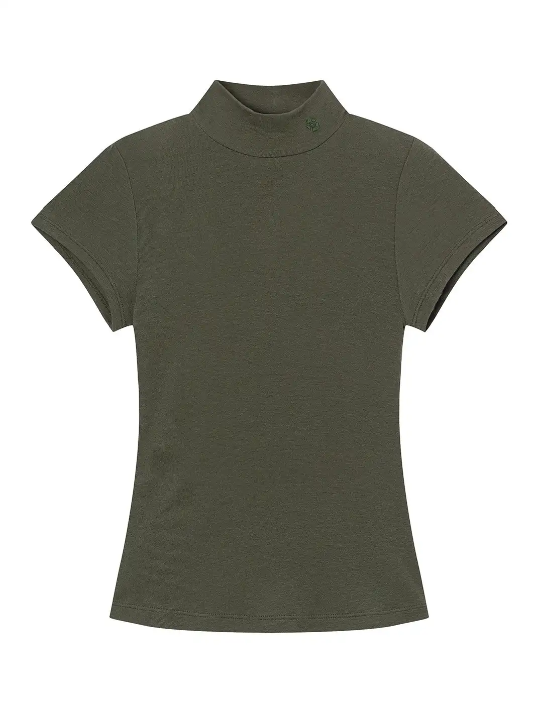 XaLWORCLO | High Neck Hollow Embroidered T-shirt