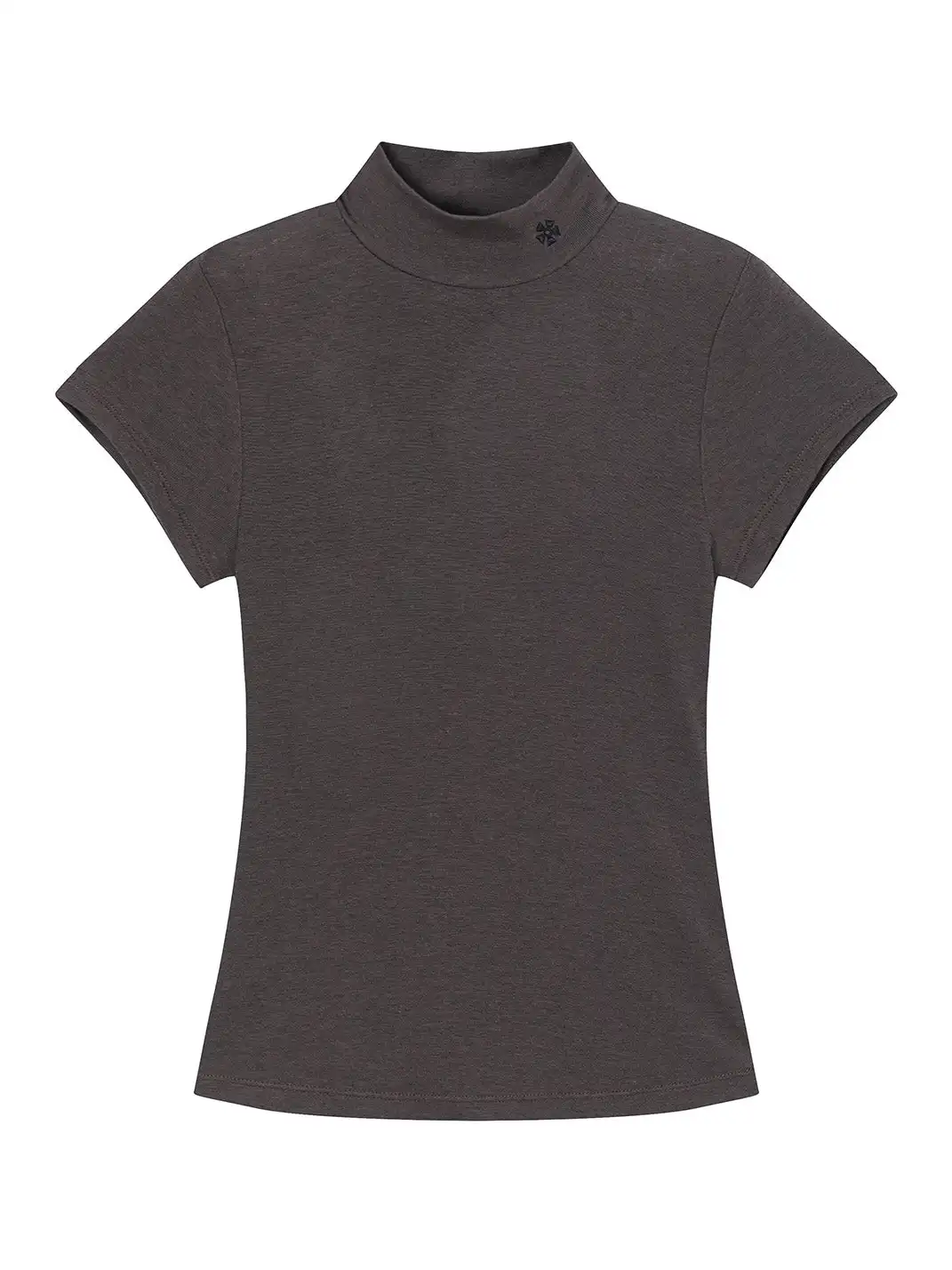 XaLWORCLO | High Neck Hollow Embroidered T-shirt