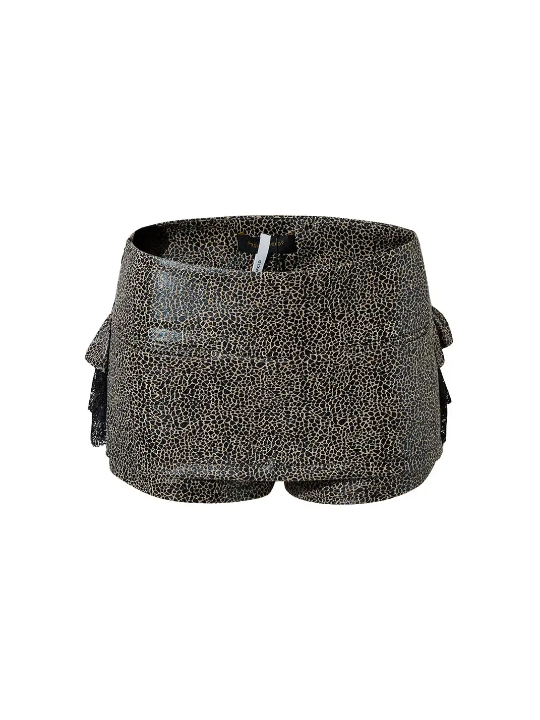 XaLWORCLO | Leopard Print Lace Patchwork Culottes