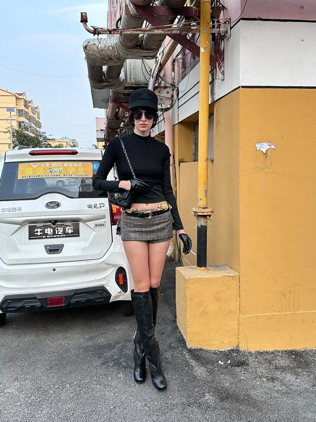 XaLWORCLO | Leopard Print Lace Patchwork Culottes