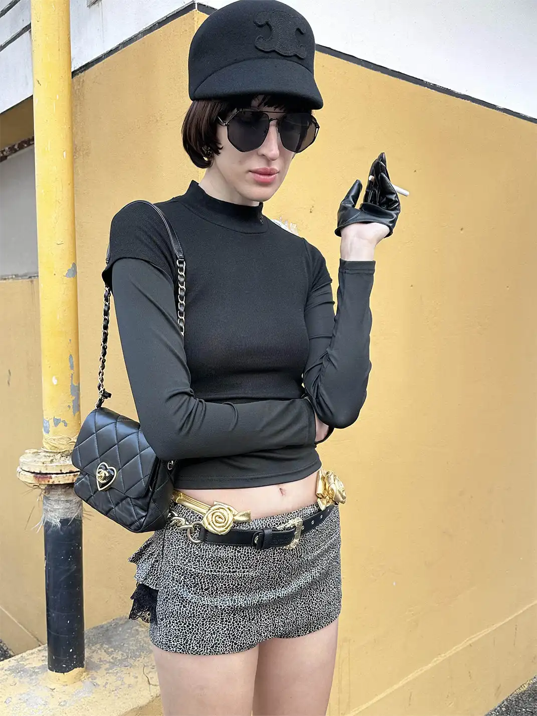 XaLWORCLO | Leopard Print Lace Patchwork Culottes