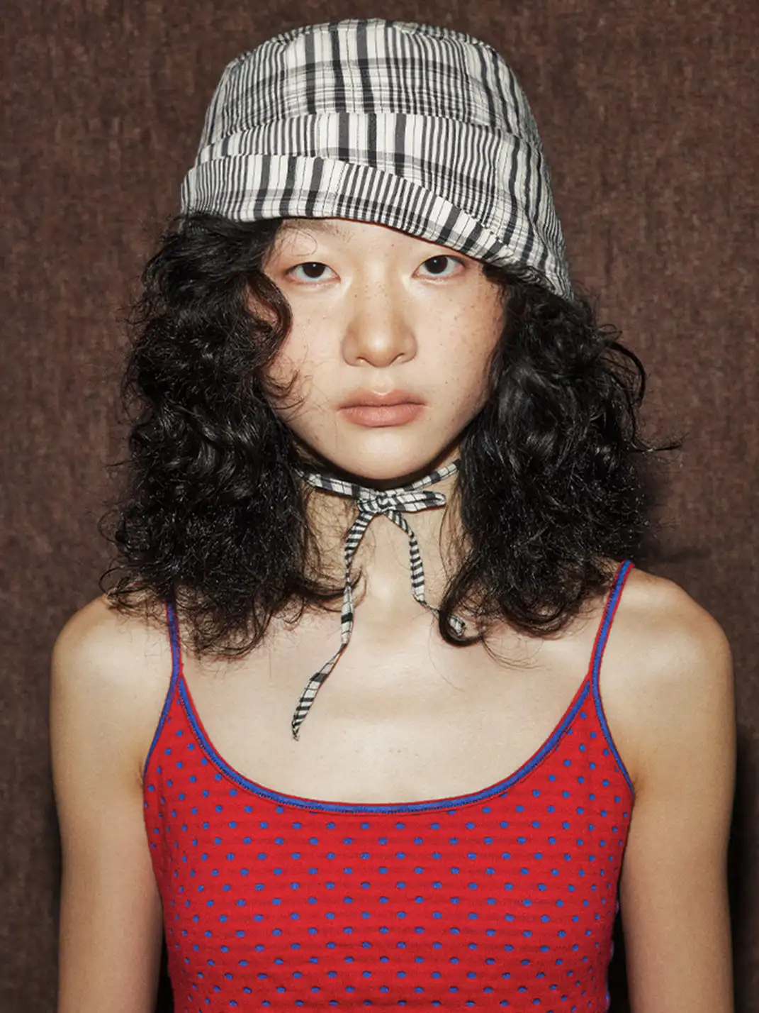 MottoKiraku | Black and White Plaid Fisherman Hat