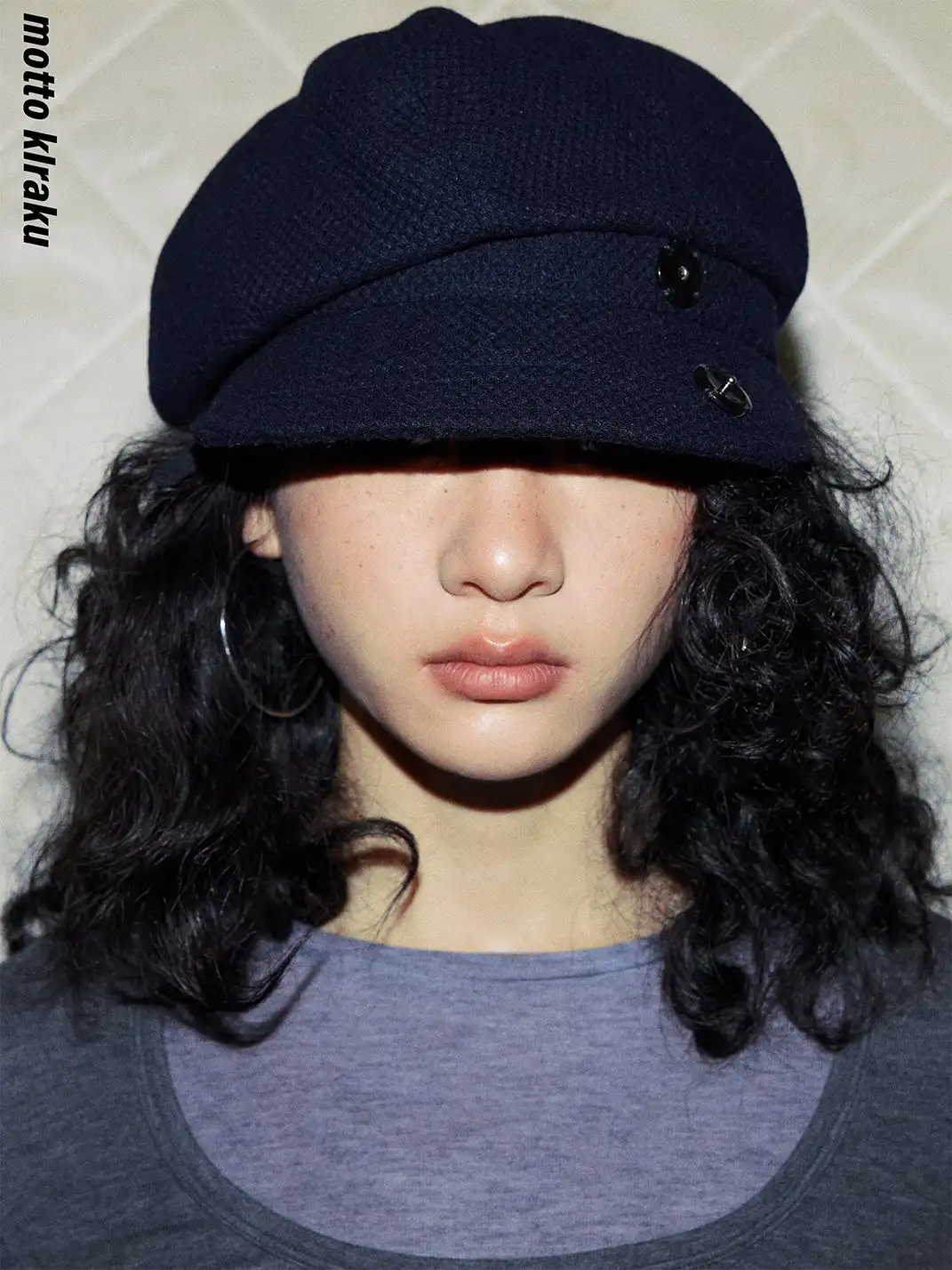 MottoKiraku | Vintage Wool Textured Beret