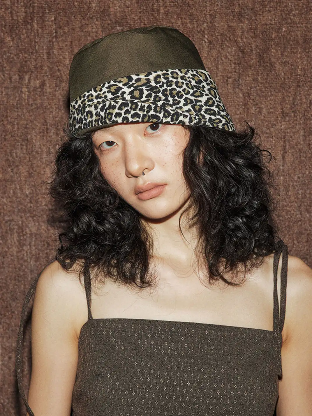 MottoKiraku | Leopard Print Fisherman Hat