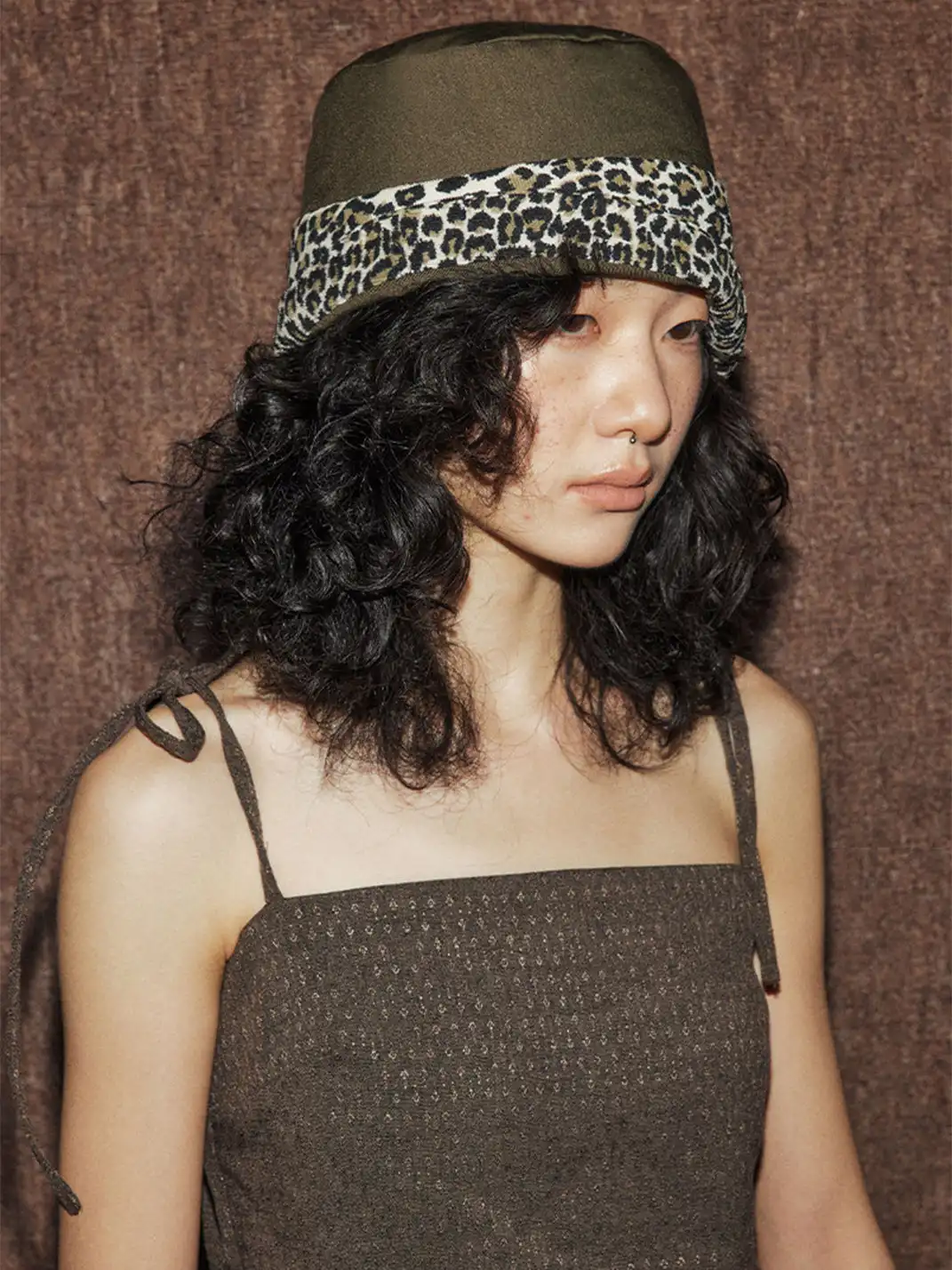 MottoKiraku | Leopard Print Fisherman Hat