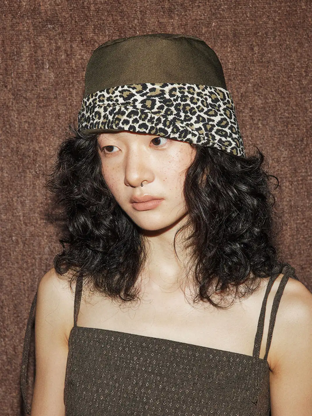 MottoKiraku | Leopard Print Fisherman Hat