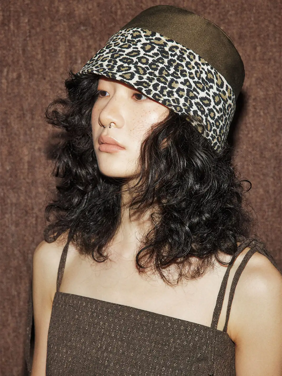 MottoKiraku | Leopard Print Fisherman Hat