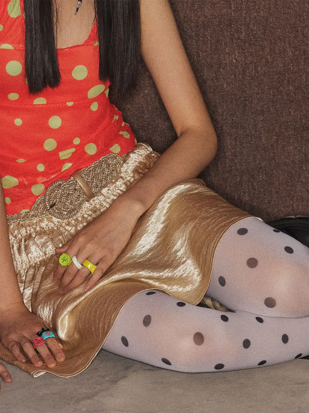 MottoKiraku | Heart Polka Dot Stockings