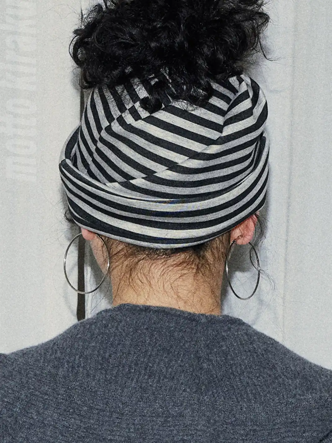 MottoKiraku | Striped Slouchy Beanie