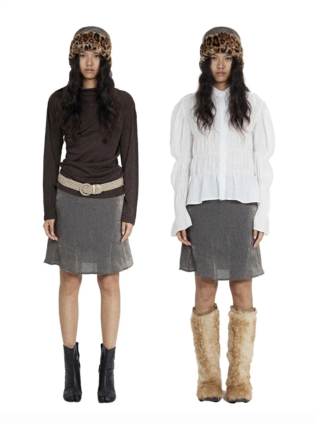 MottoKiraku | Champagne Gold Midi Skirt