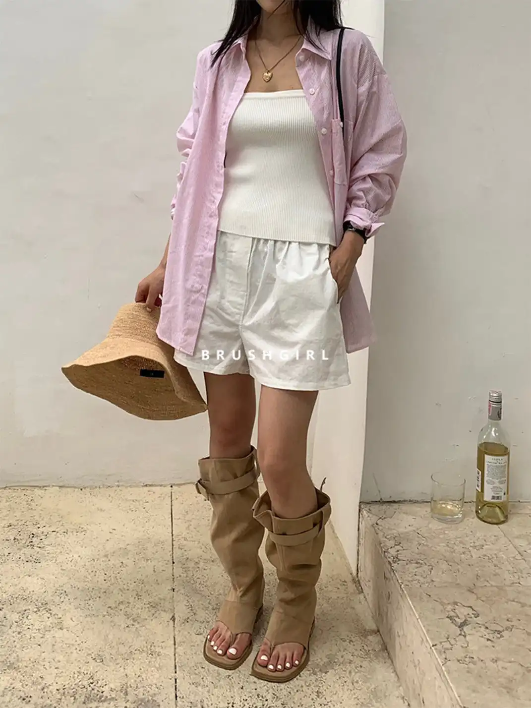 CHILIGIRL | Western Cowboy Ankle Sandal Boots