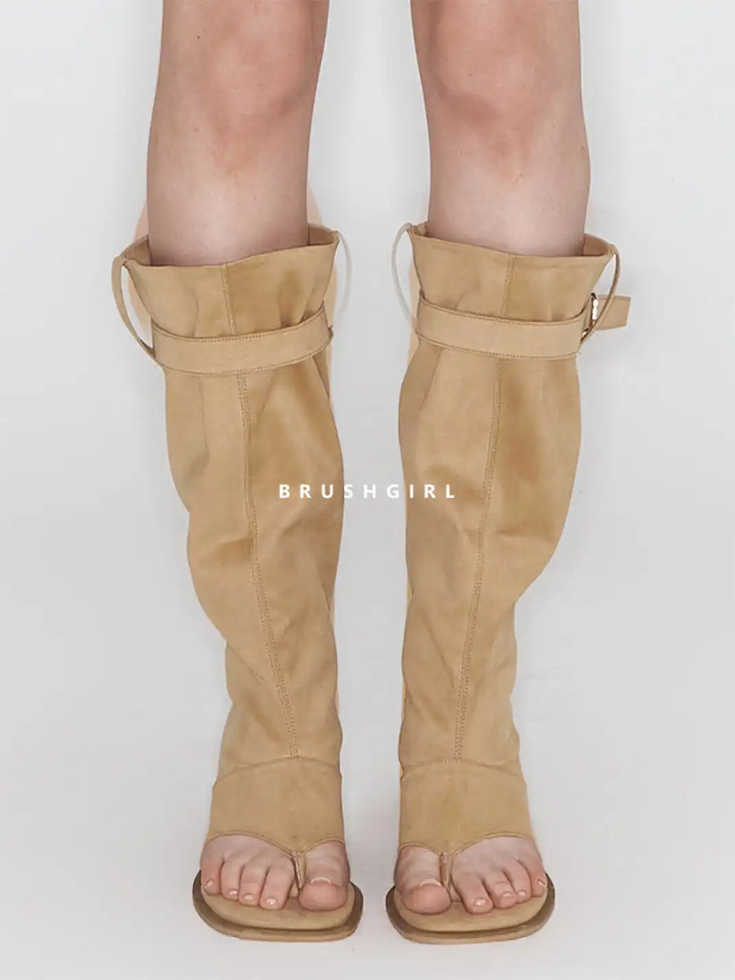 CHILIGIRL | Western Cowboy Ankle Sandal Boots