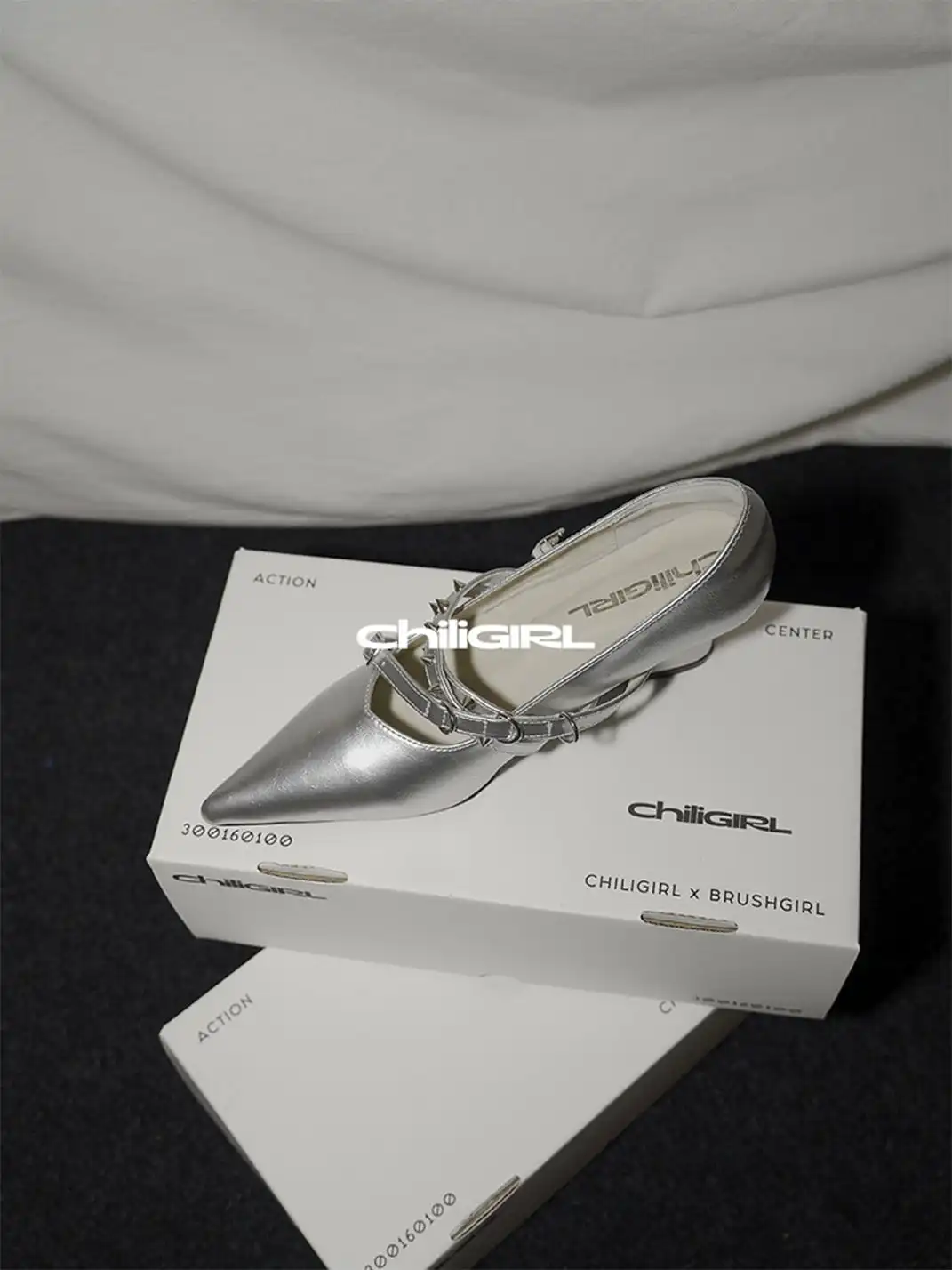 CHILIGIRL | Cross Strap Pointed Toe Wedge Shoes