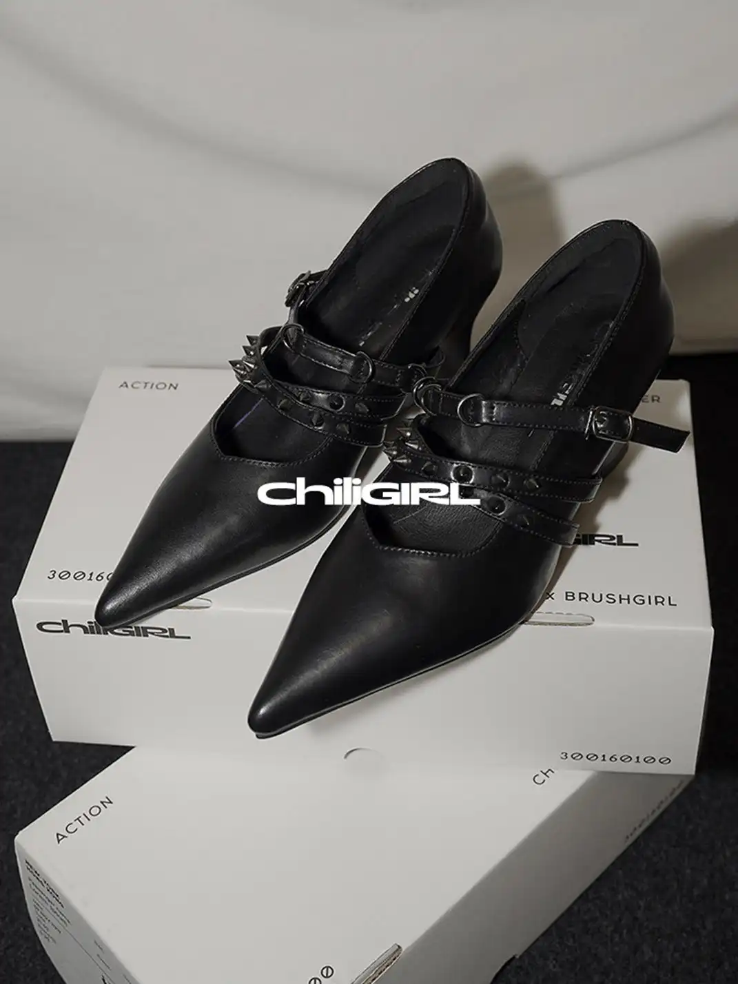 CHILIGIRL | Cross Strap Pointed Toe Wedge Shoes