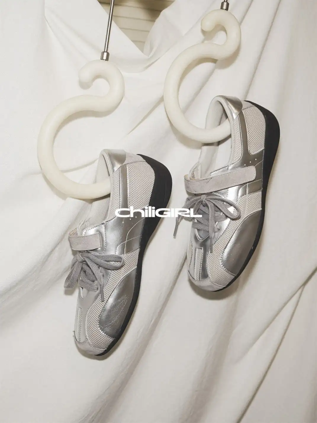 CHILIGIRL | Mesh Velcro Trainer Shoes