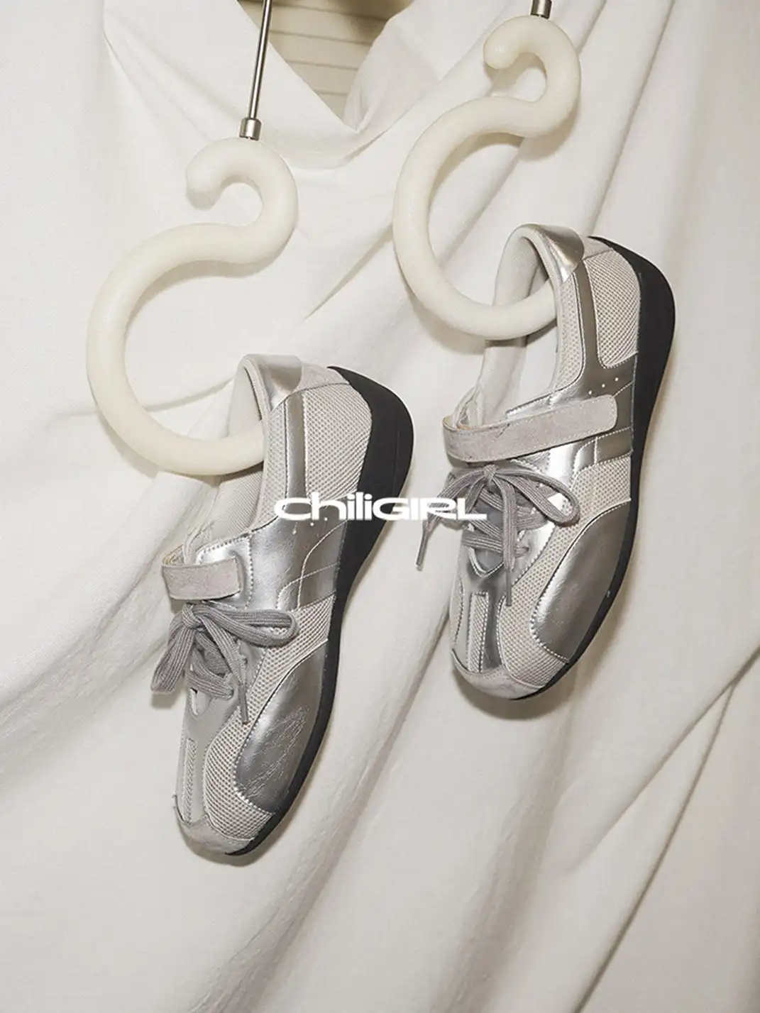 CHILIGIRL | Mesh Velcro Trainer Shoes