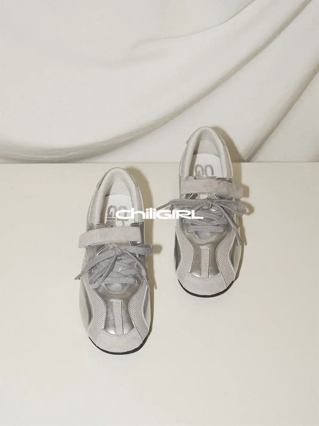 CHILIGIRL | Mesh Velcro Trainer Shoes