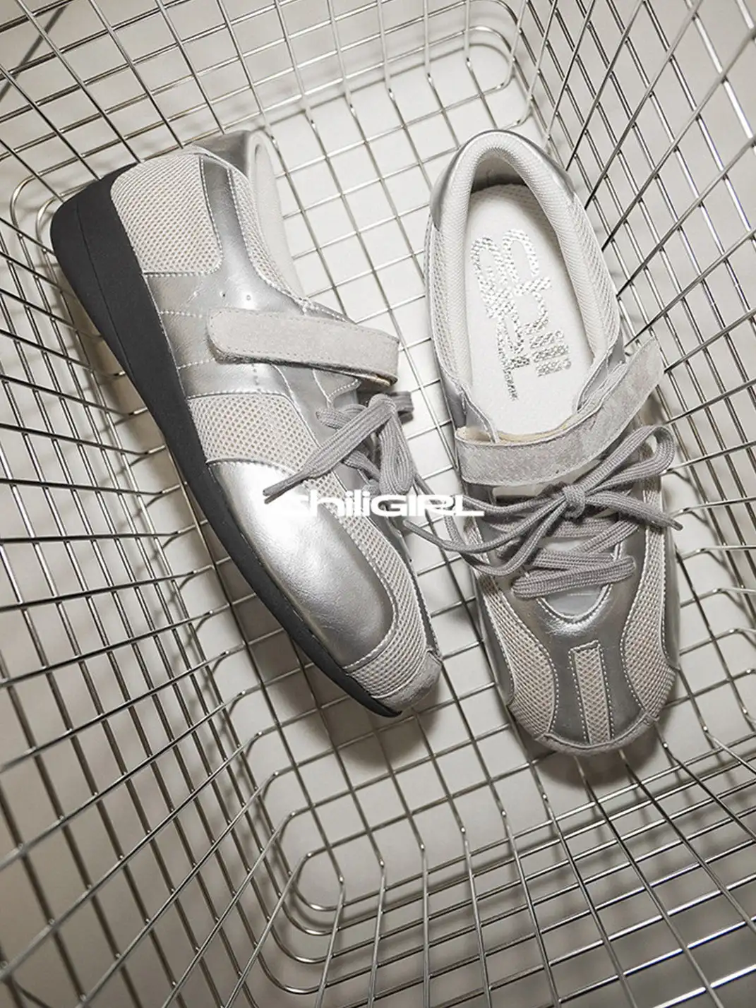 CHILIGIRL | Mesh Velcro Trainer Shoes