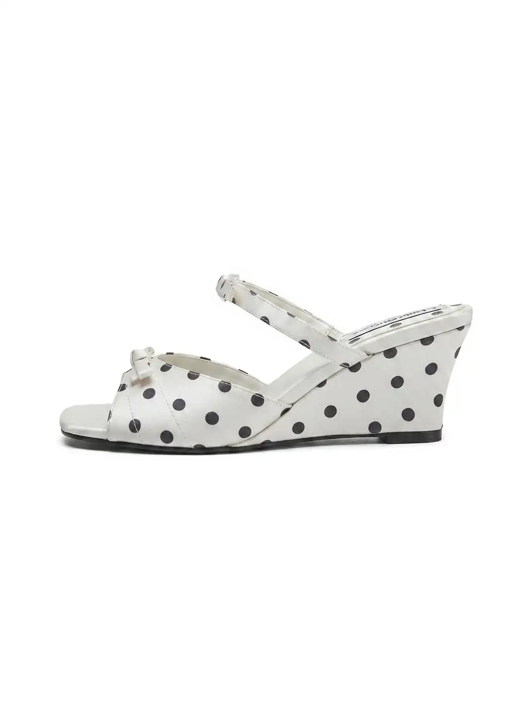 CHILIGIRL | Bowknot Polka Dot Wedge Sandals