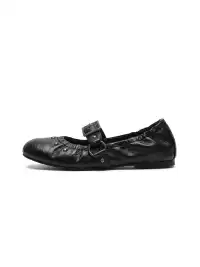 CHILIGIRL | Rivet Buckle Ballet Shoes