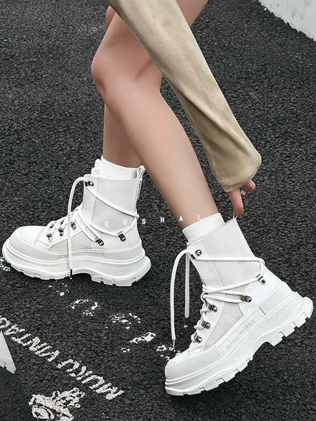 GSL | Lace-Up Platform Boots