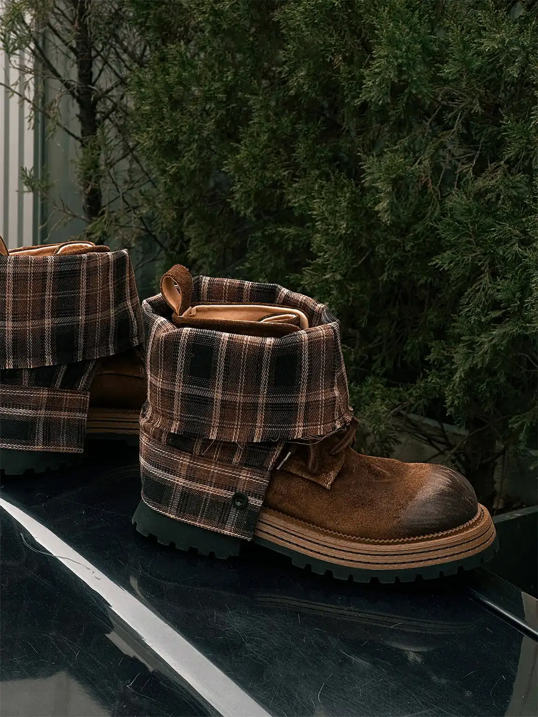 GSL | Matte Genuine Leather Platform Boots