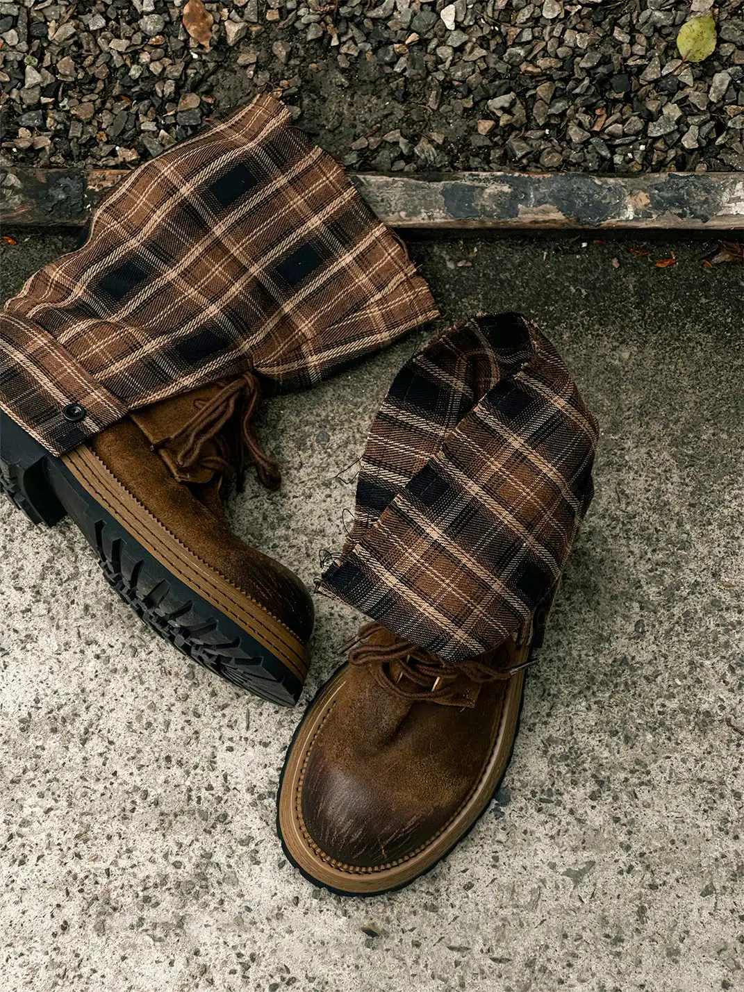 GSL | Matte Genuine Leather Platform Boots