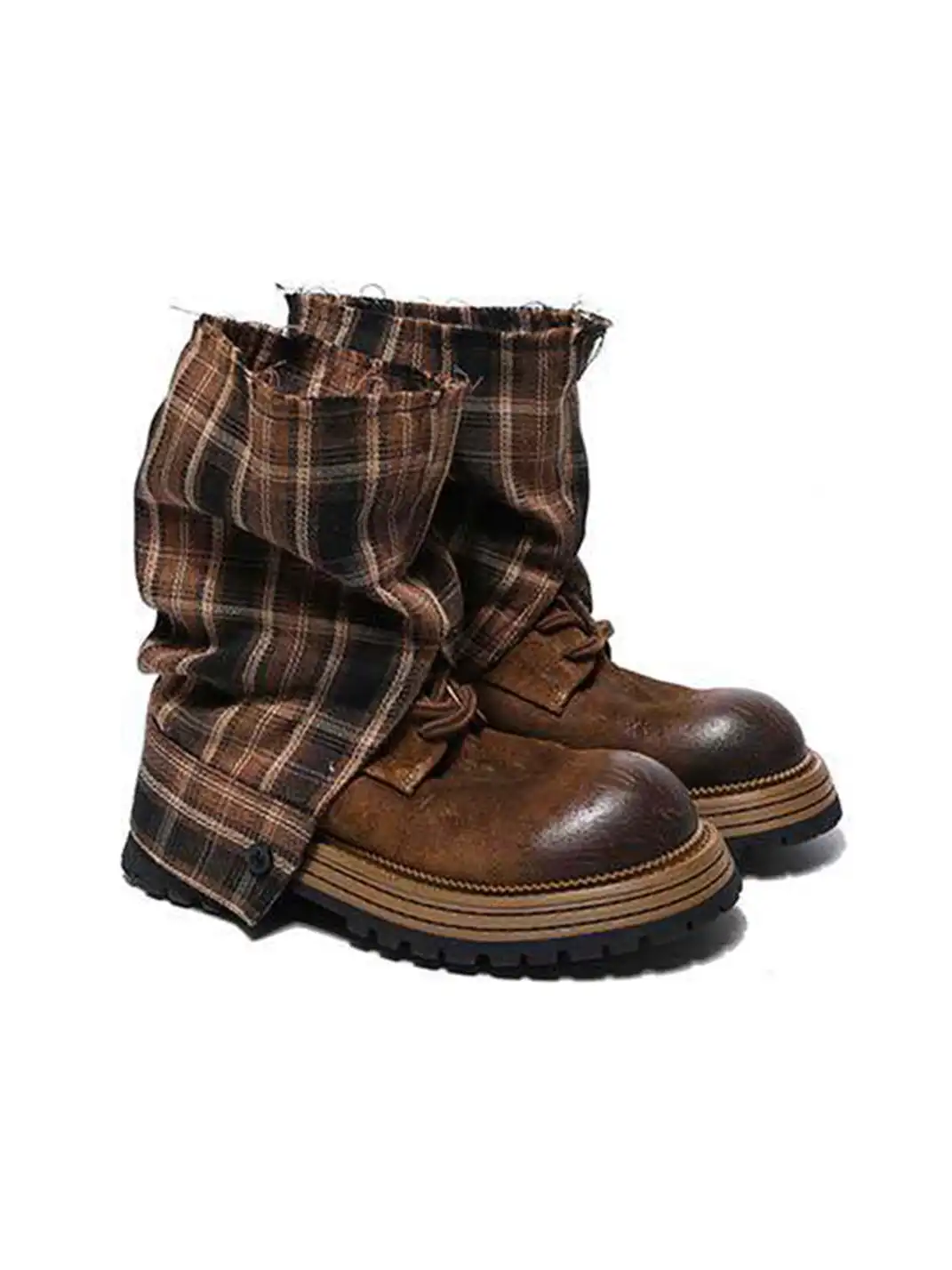 GSL | Matte Genuine Leather Platform Boots
