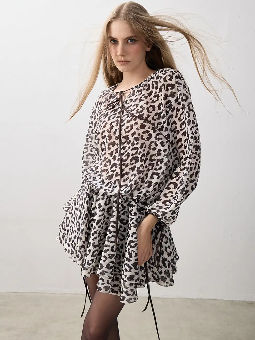 SukiBySuki | Adjustable Backless Leopard Print Mini Dress