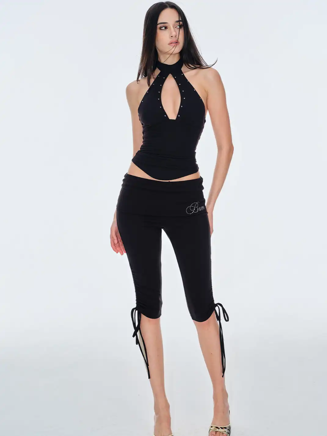 BUM STUDIO | Rivet Hollow Halter Top
