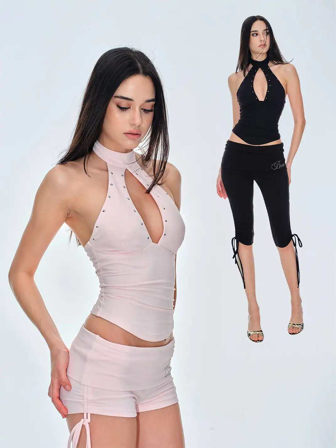 BUM STUDIO | Rivet Hollow Halter Top