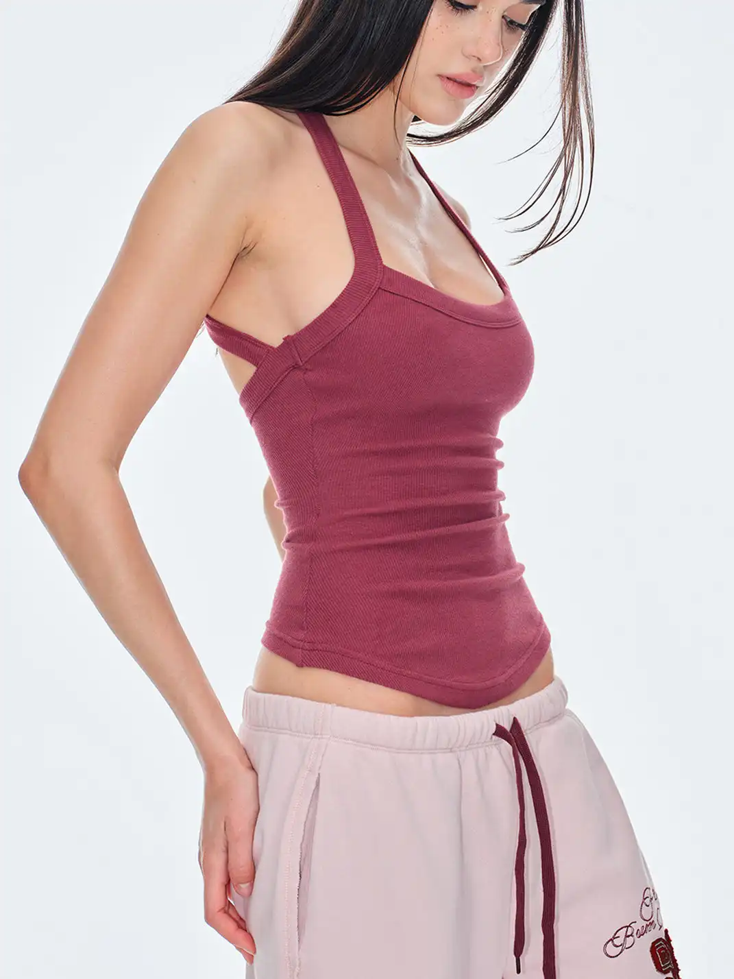 BUM STUDIO | Detachable Chest Pad Fitted Tank Top