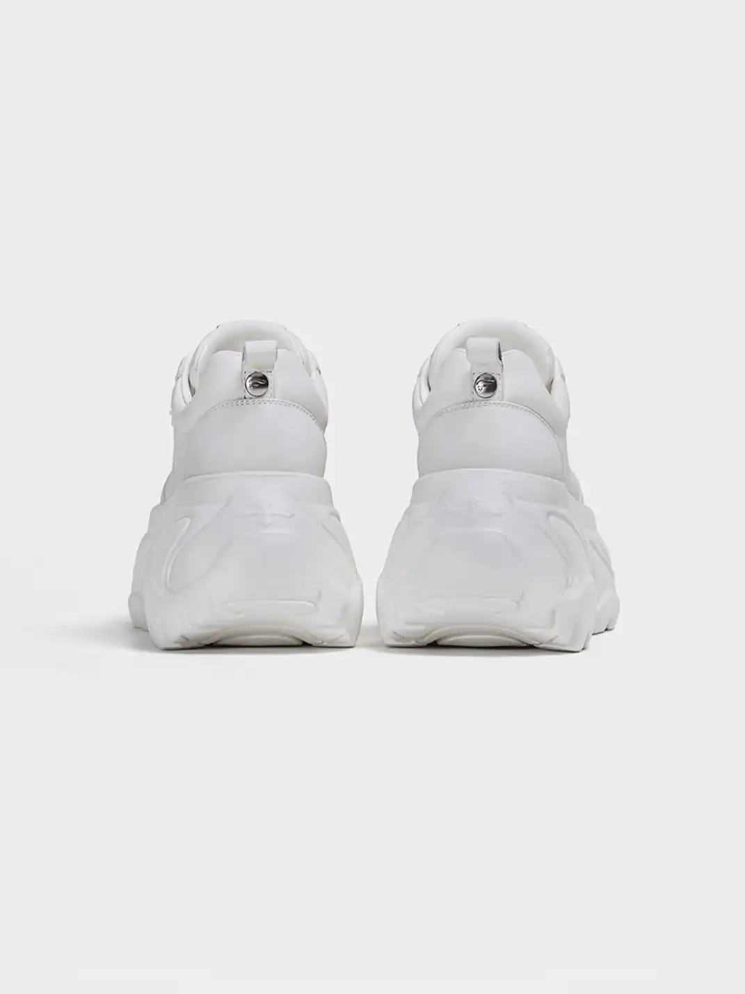 FYSPR | Platform Square Toe Leather Sneakers-White