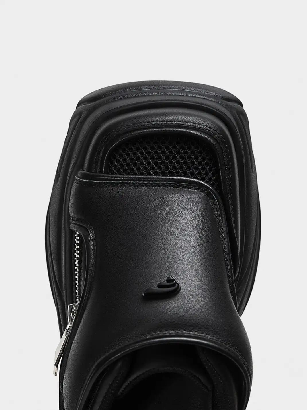 FYSPR | Platform Closed-Toe Slippers-Black