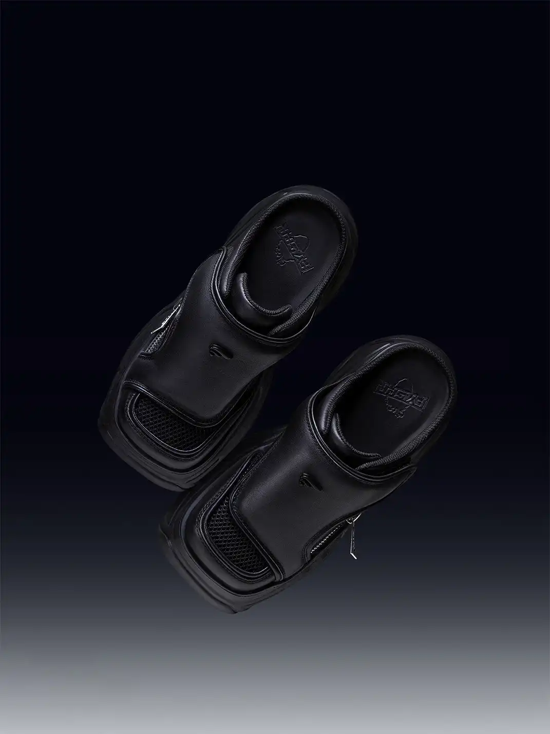 FYSPR | Platform Closed-Toe Slippers-Black