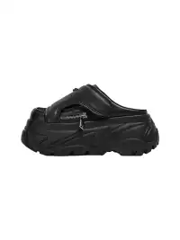 FYSPR | Platform Closed-Toe Slippers-Black