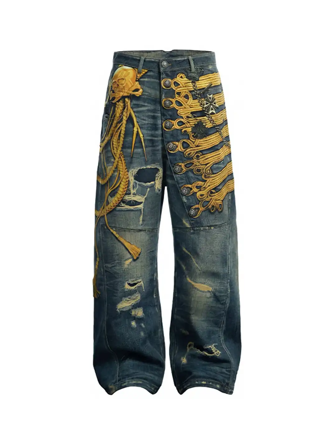 DND4DES | 3D Print Long Button Fly Jeans