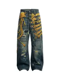 DND4DES | 3D Print Long Button Fly Jeans