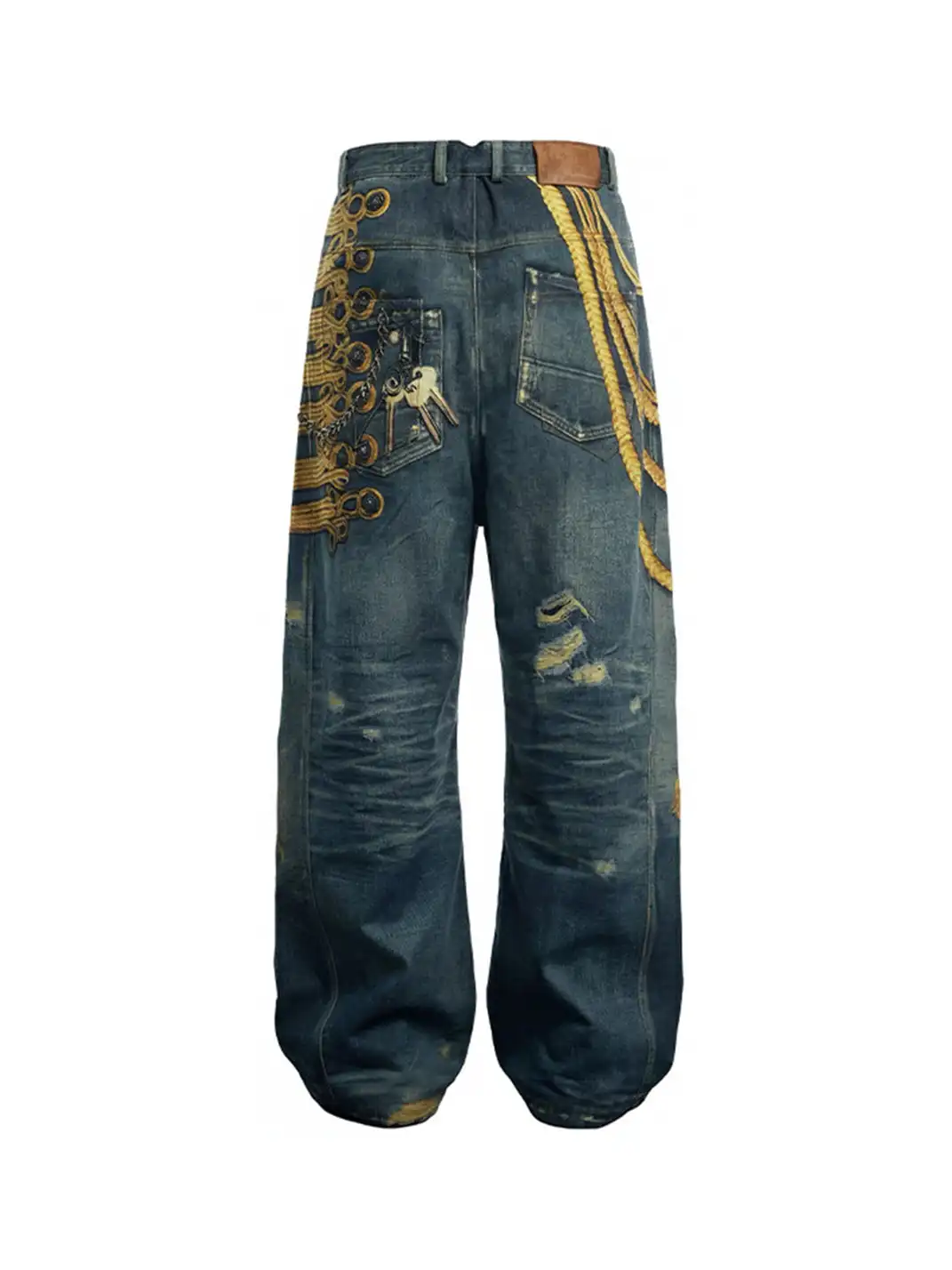 DND4DES | 3D Print Long Button Fly Jeans